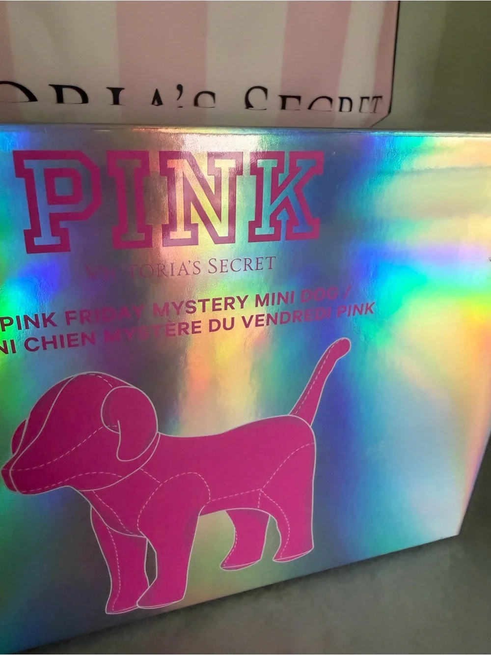 PINK Victoria's Secret Mystery Mini Dog NEW - Pink NEW IN BOX